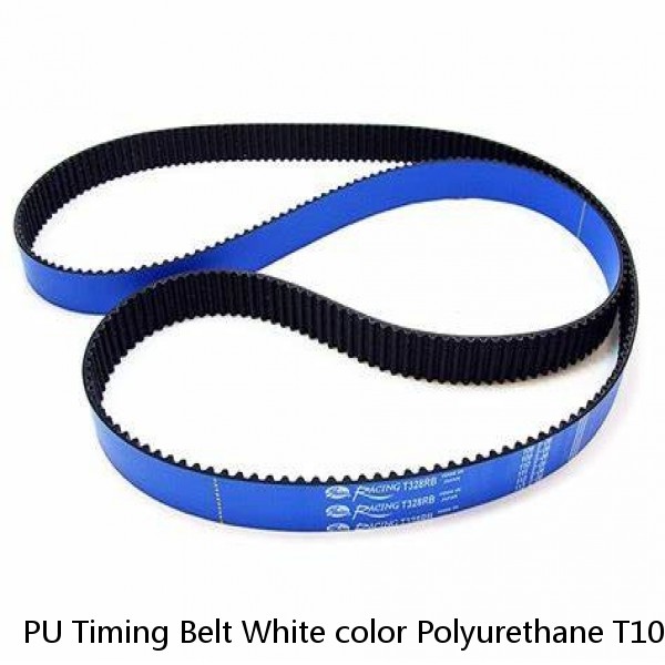 PU Timing Belt White color Polyurethane T10 Open Belt