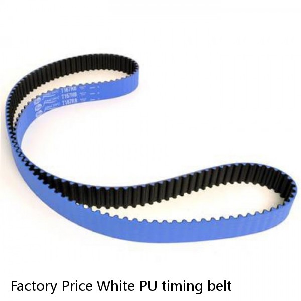 Factory Price White PU timing belt #1 small image