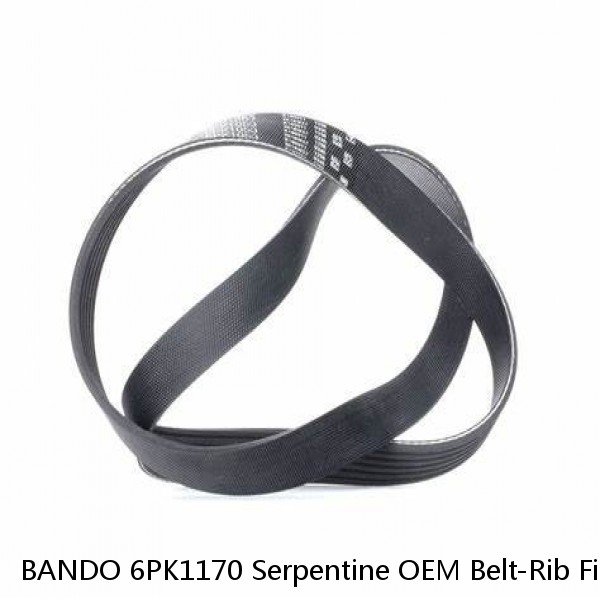 BANDO 6PK1170 Serpentine OEM Belt-Rib Fits ACURA MDX,RLX,TLX 2014-2015, HONDA ++ #1 image
