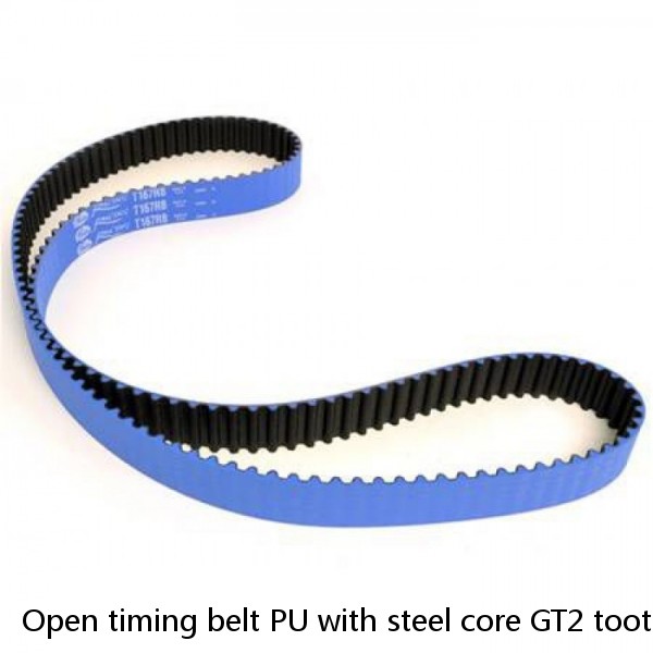 Open timing belt PU with steel core GT2 tooth type 6mm belt width timing belt work with timing pulley for 3D printer #1 image