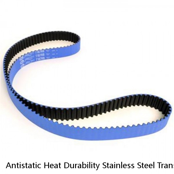 Antistatic Heat Durability Stainless Steel Transmission Welding Coated Timing Pulley Belt #1 image